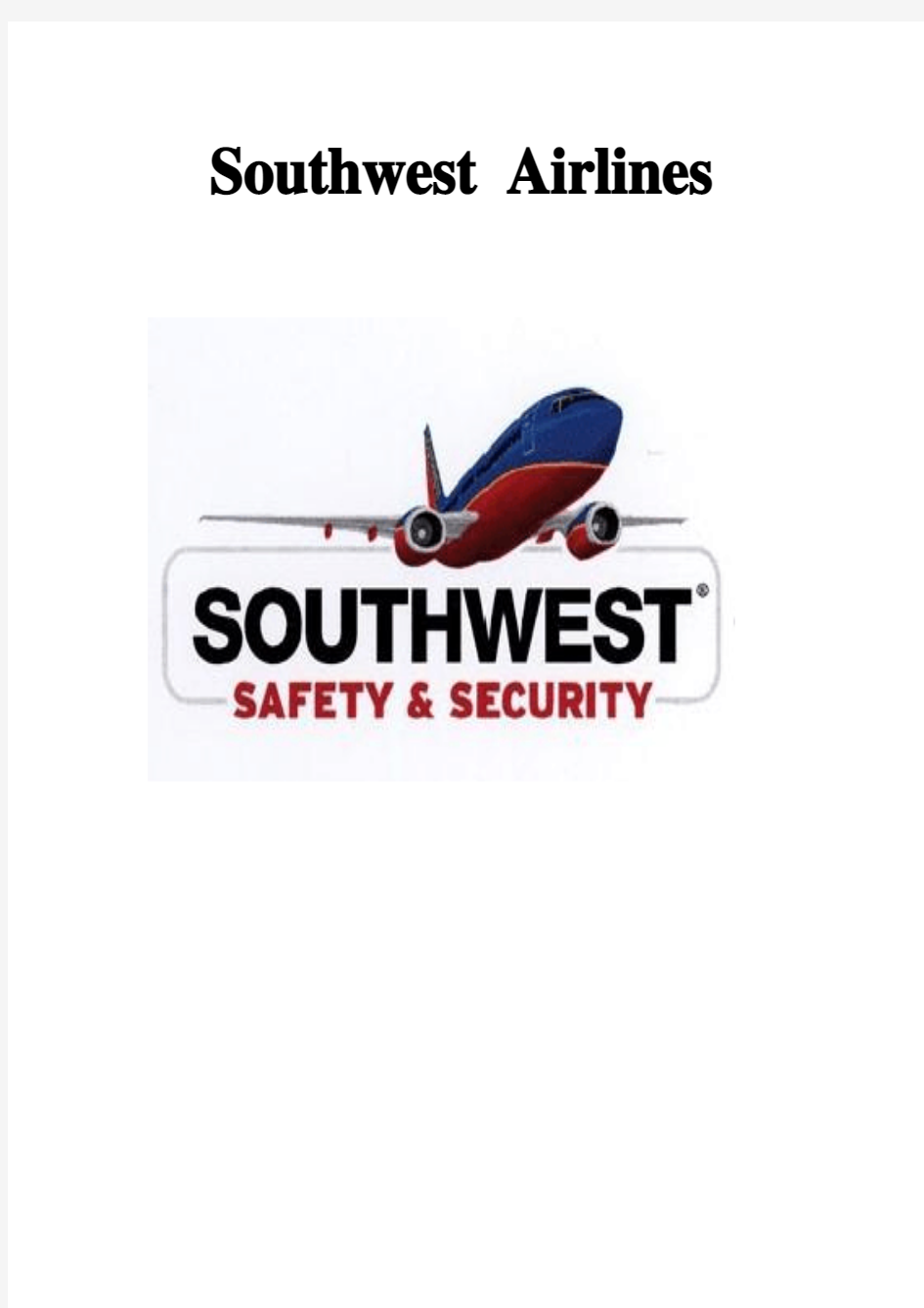 southewest airline paper