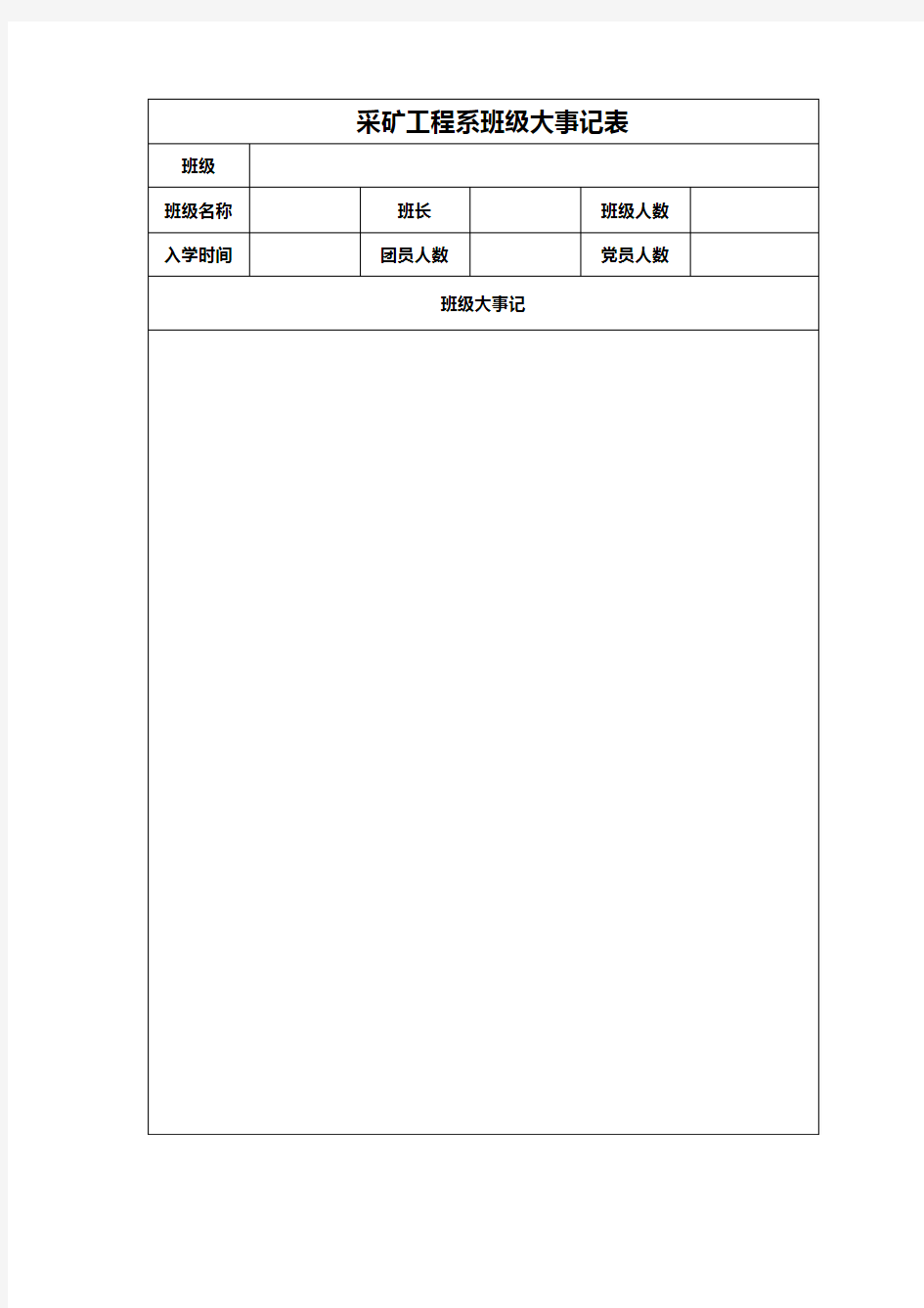 班级大事