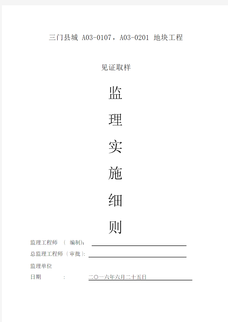 见证取样监理细则(1).docx