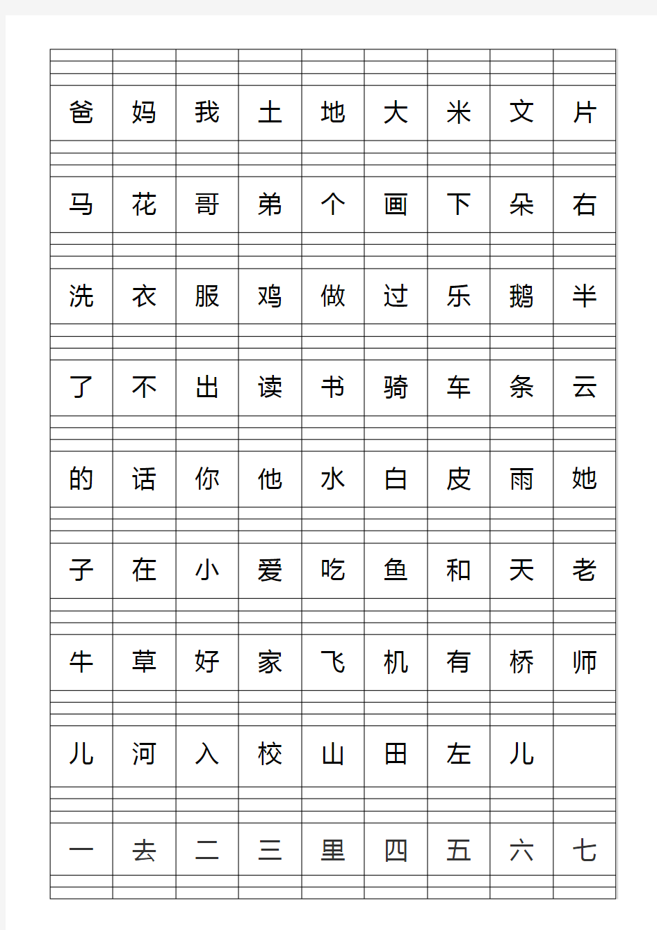 (完整word版)部编一年级语文上册二类字注音