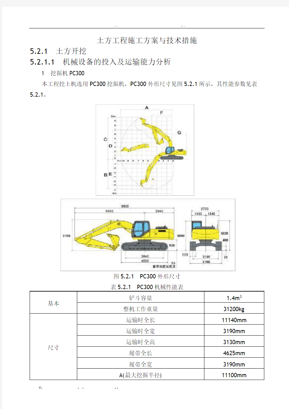 土方工程施工方案与技术措施