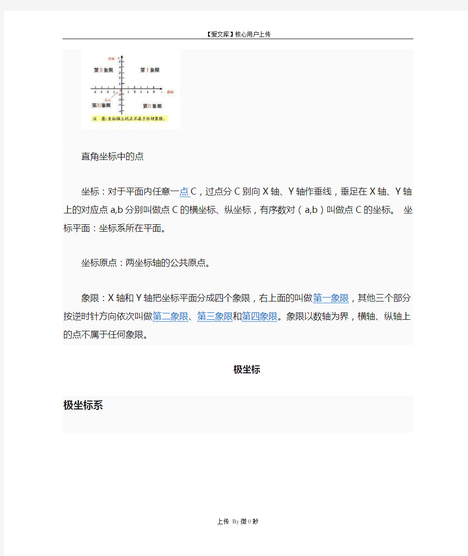 直角坐标与极坐标的区别与转换