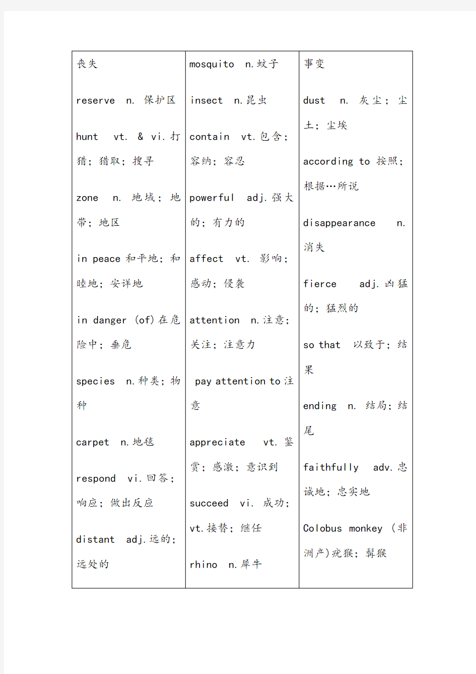 高中英语必修二课文详解book2-unit4