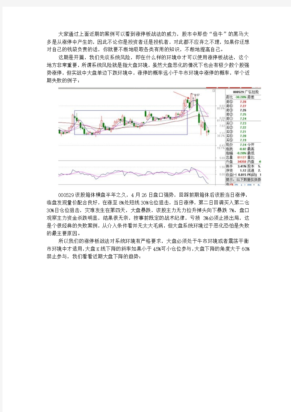 涨停板战法研究(完全修订版)