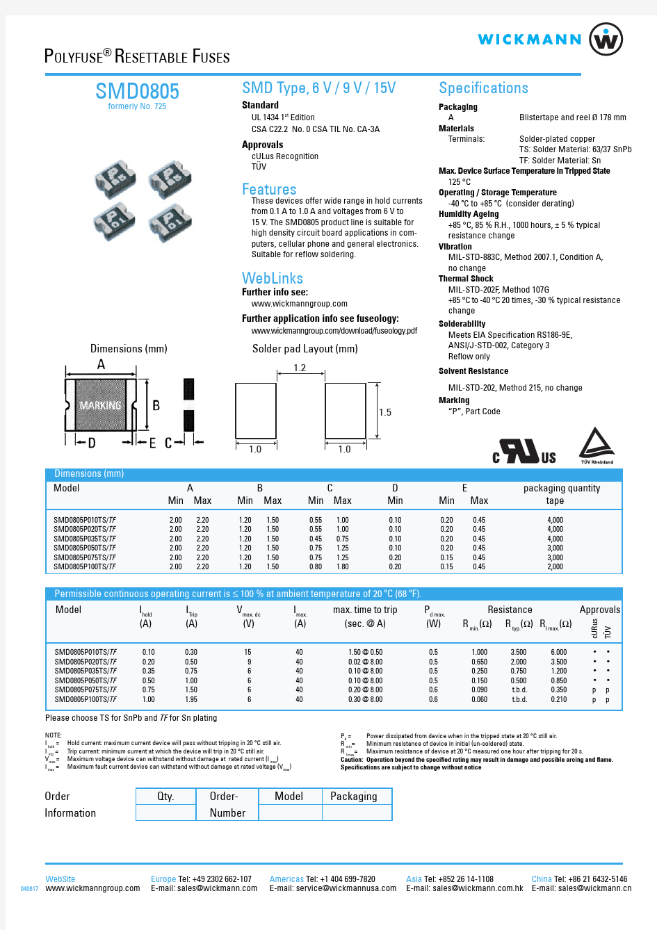 SMD0805P050TF中文资料