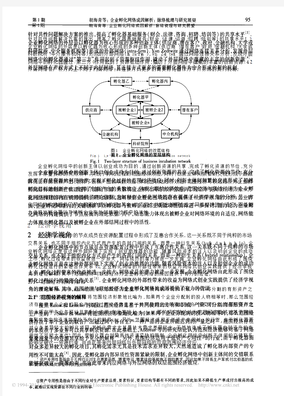 企业孵化网络成因解析_脉络梳理与研究展望_胡海青