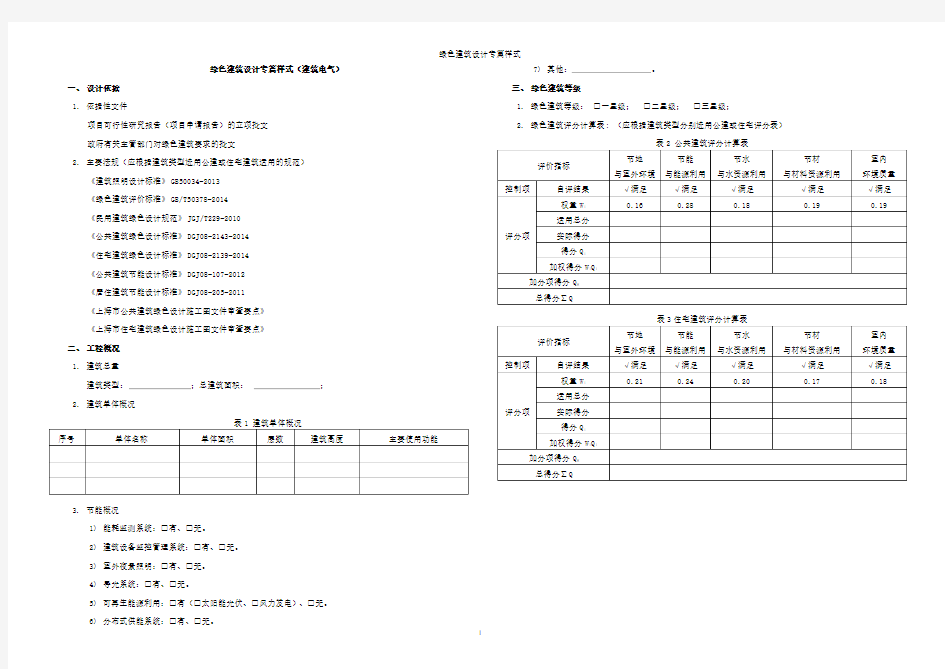 绿色建筑设计专篇样式