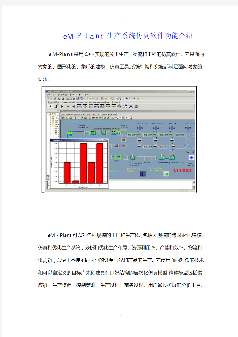 eM-Plant生产系统仿真软件功能介绍