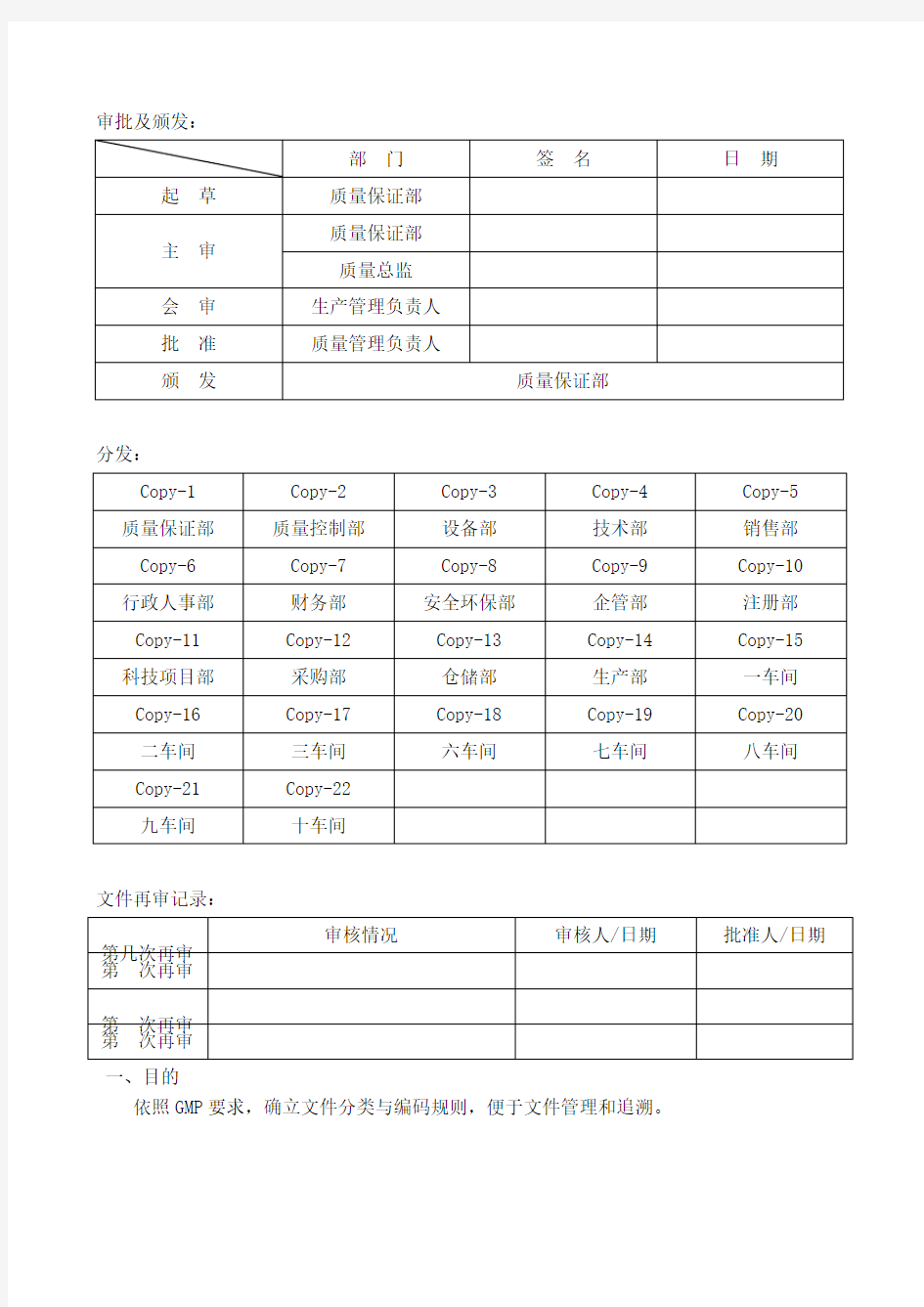 最新文件分类及编码规则汇编