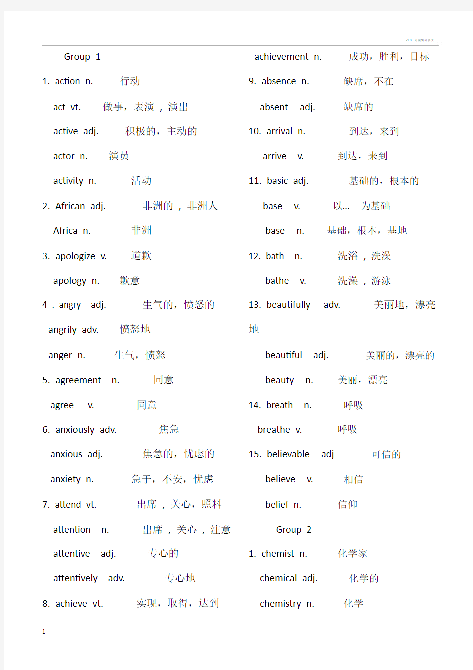 高考英语常用词汇变形(根据3500整理).doc