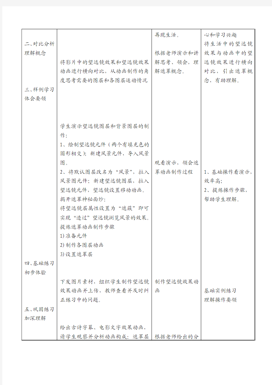 教学设计神奇的遮罩动画