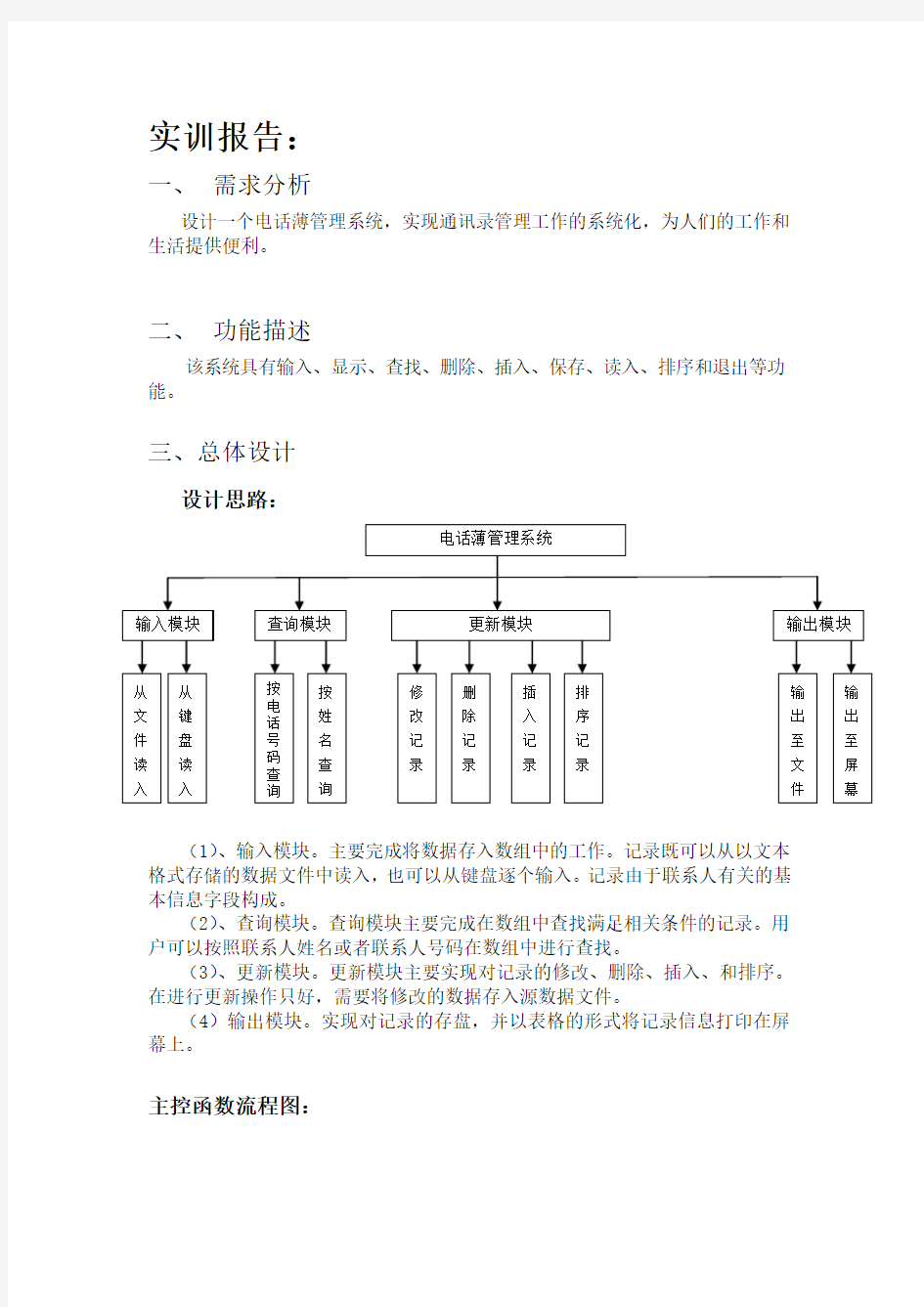 电话薄管理系统