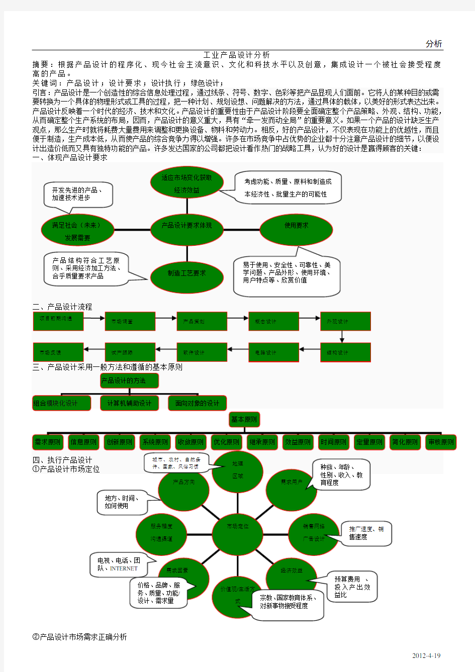 工业产品设计分析