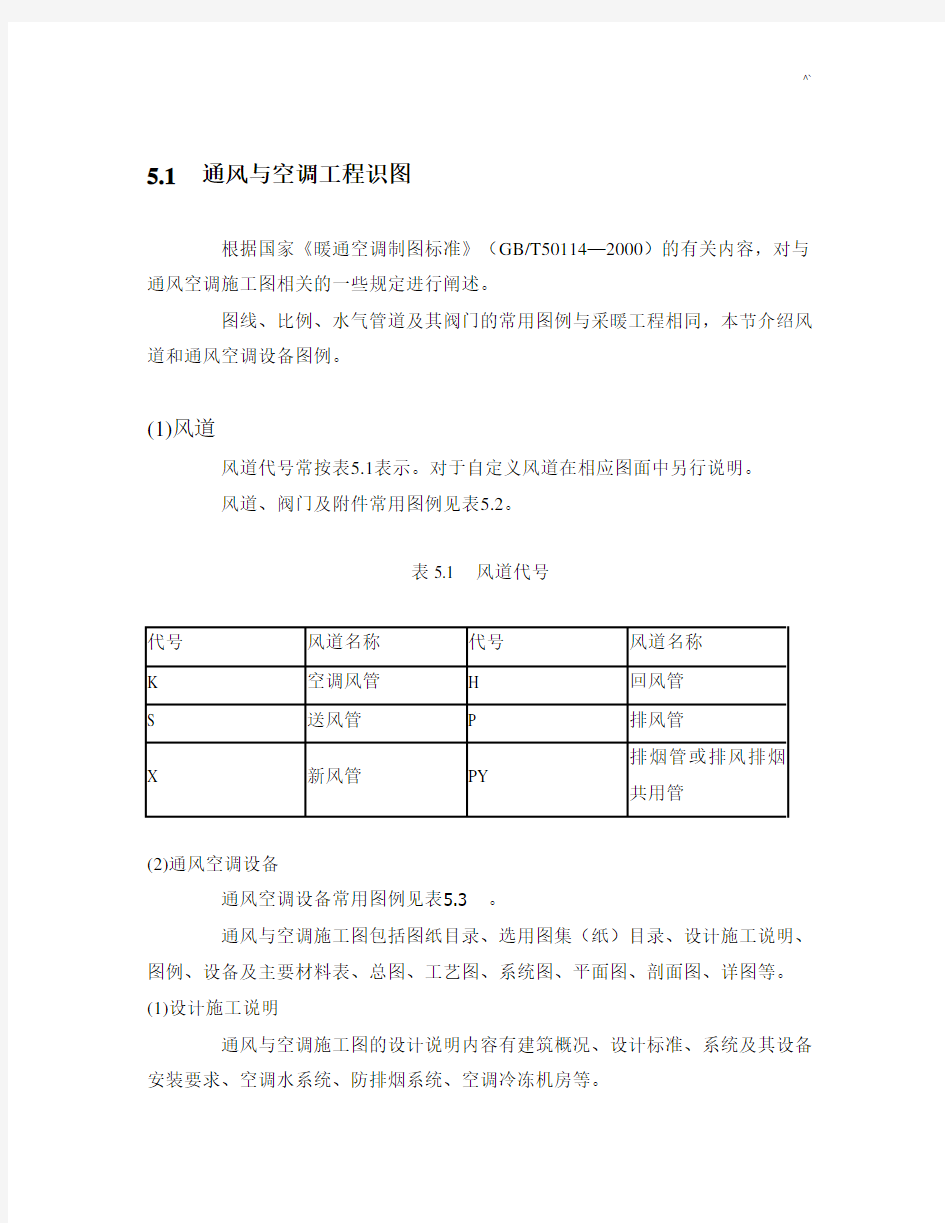 通风与空调项目工程识图