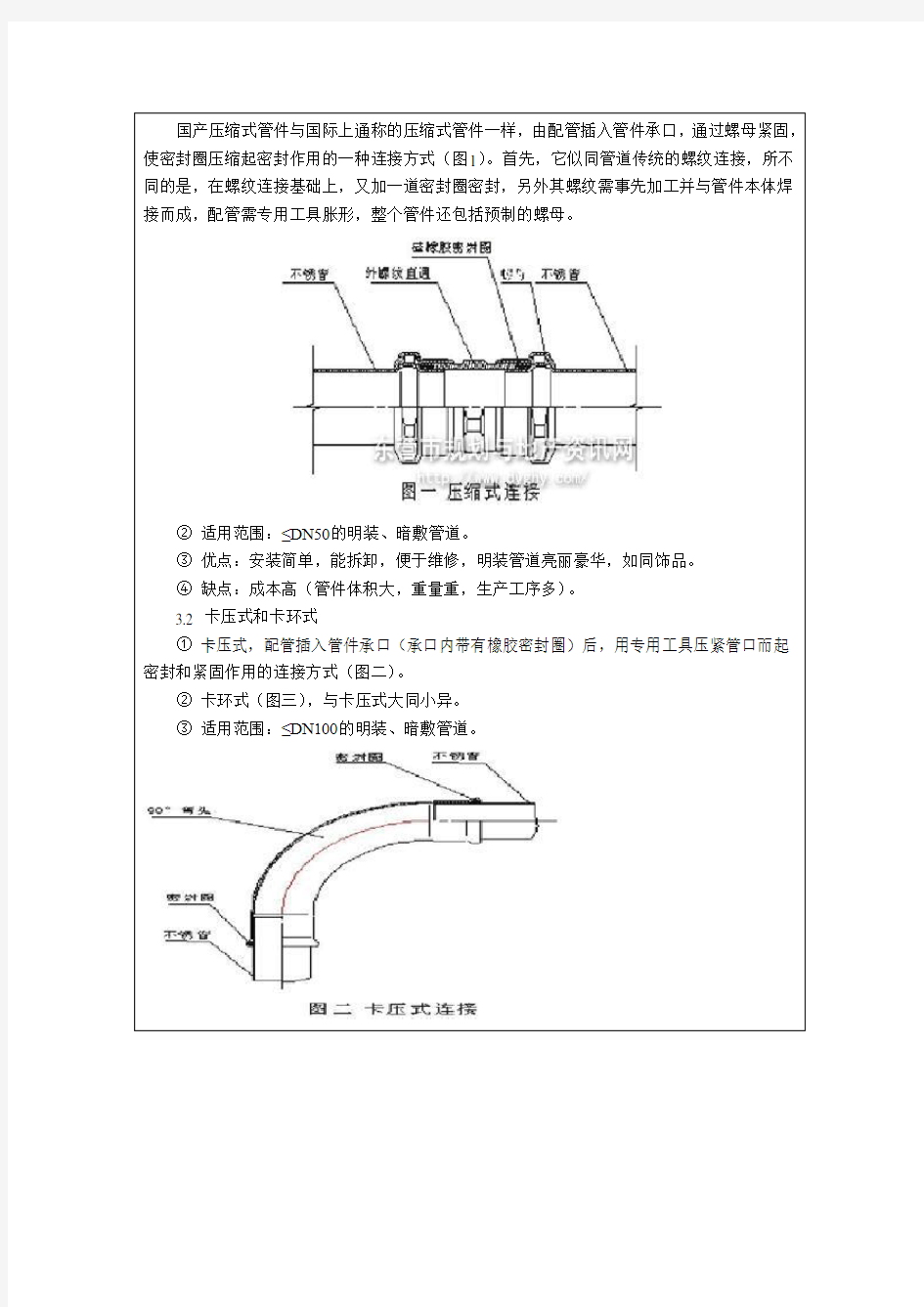 不锈钢管连接方式