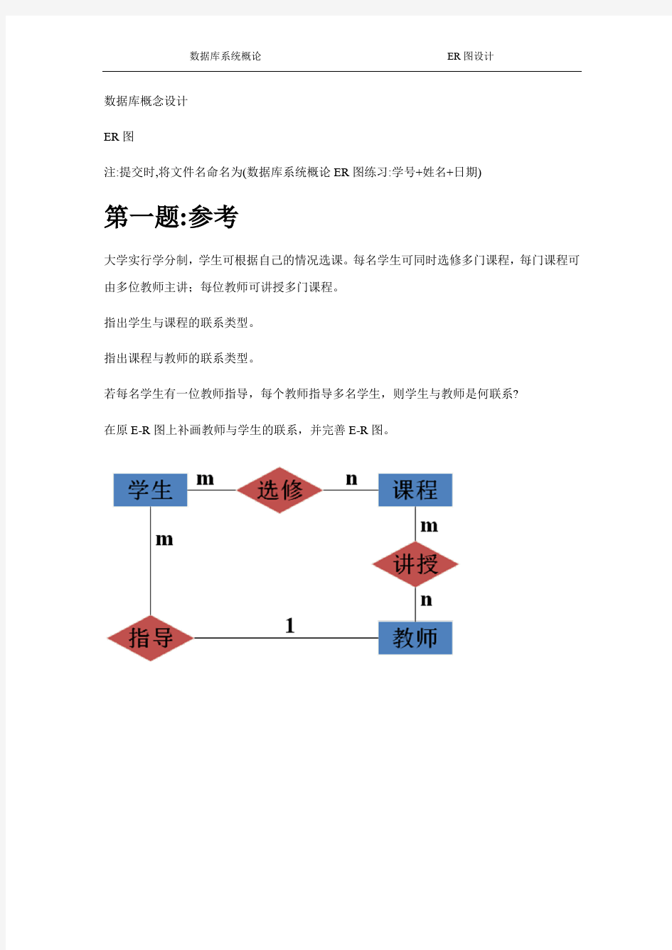 数据库概念设计ER图