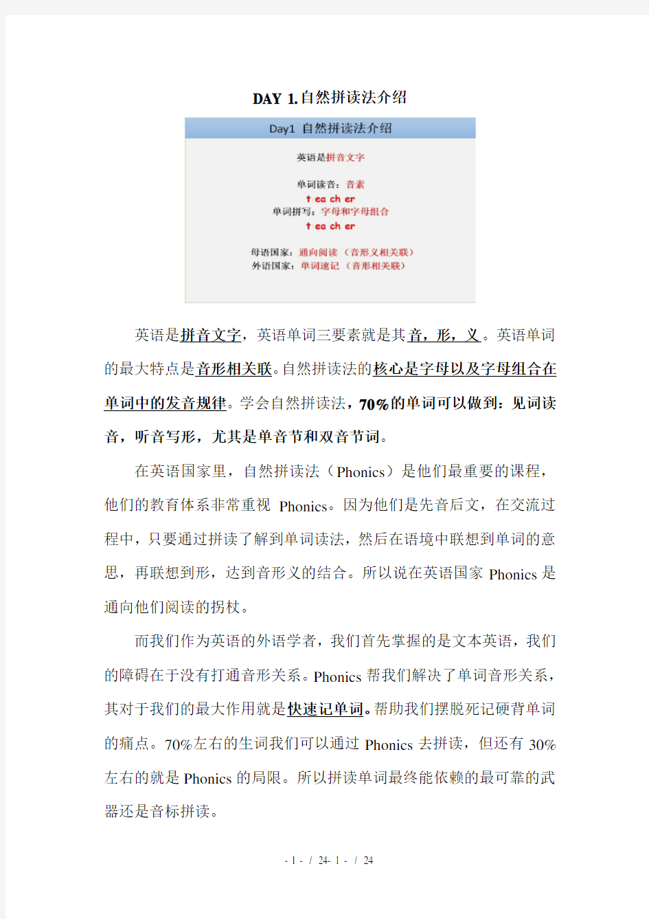 自然拼读法介绍加图片总课件