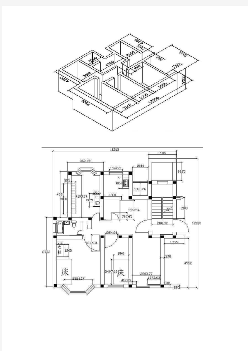 CAD制图-建筑练习图