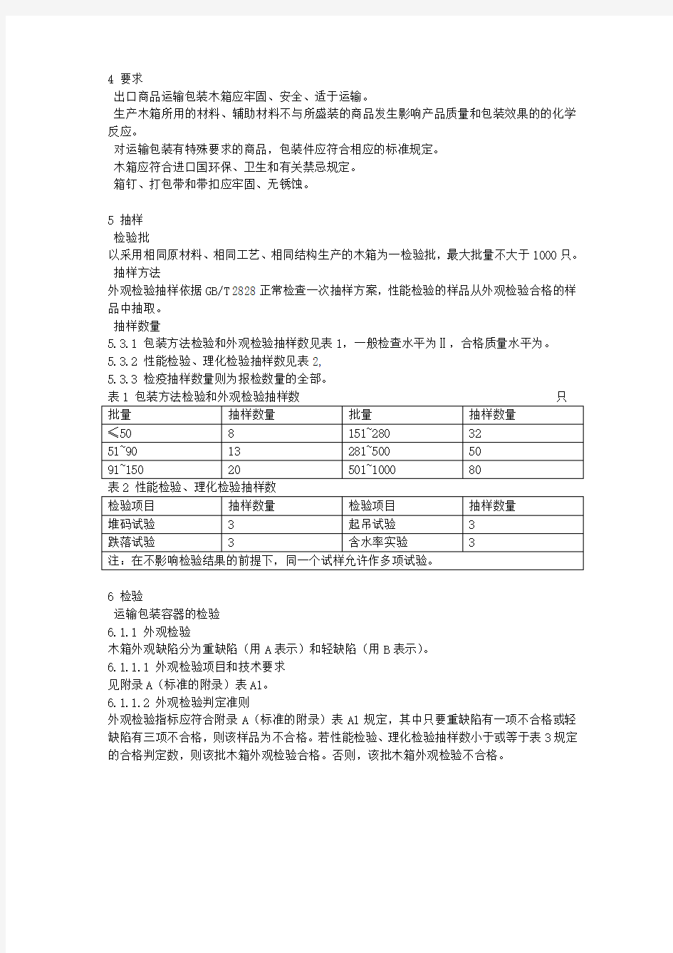 SNT进出口商品运输包装木箱检验检疫规程