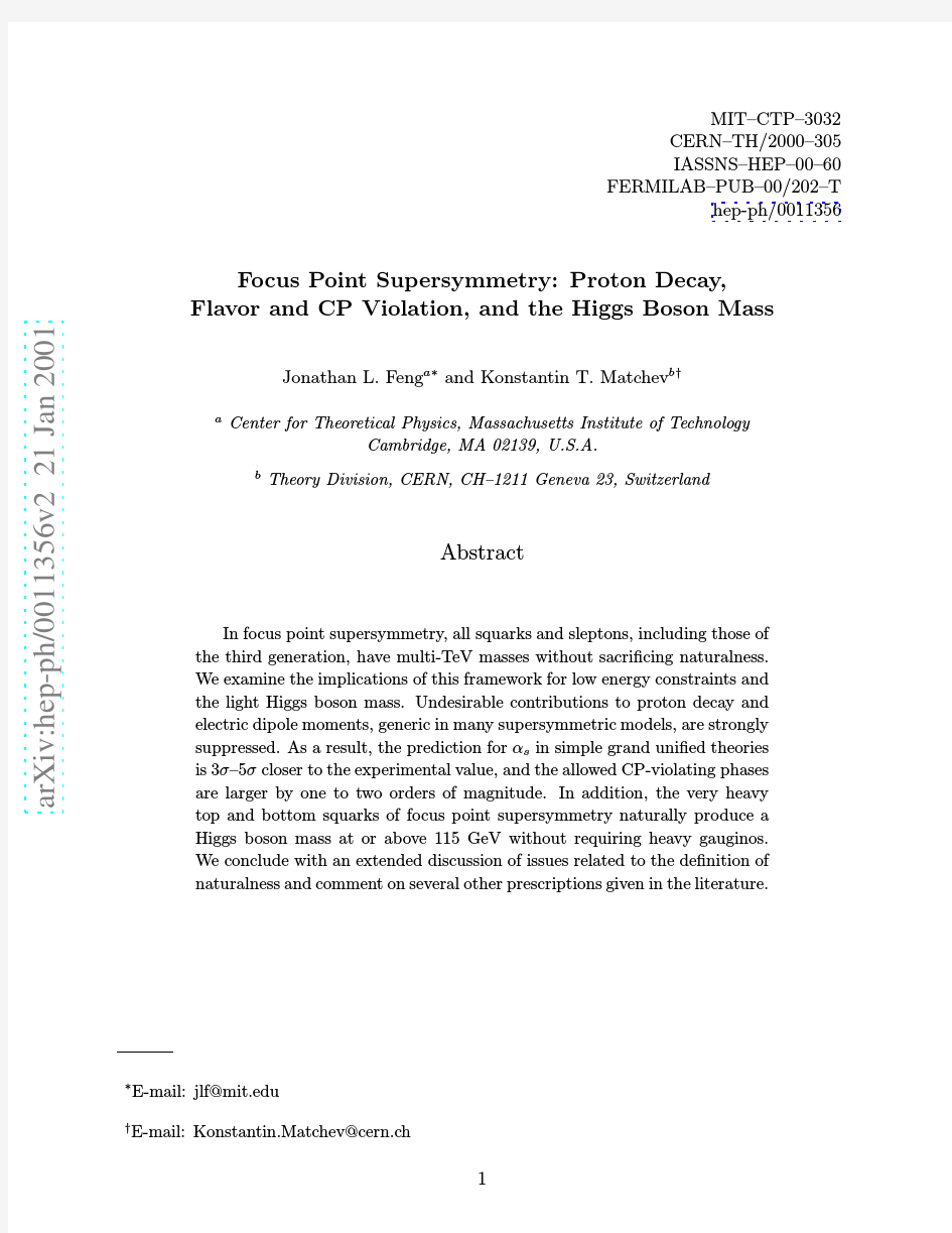 Focus Point Supersymmetry Proton Decay, Flavor and CP Violation, and the Higgs Boson Mass