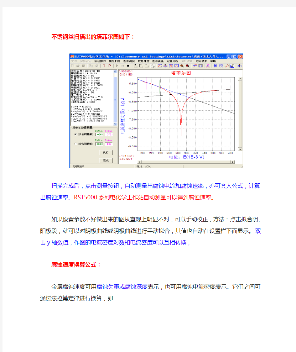 电化学腐蚀测量