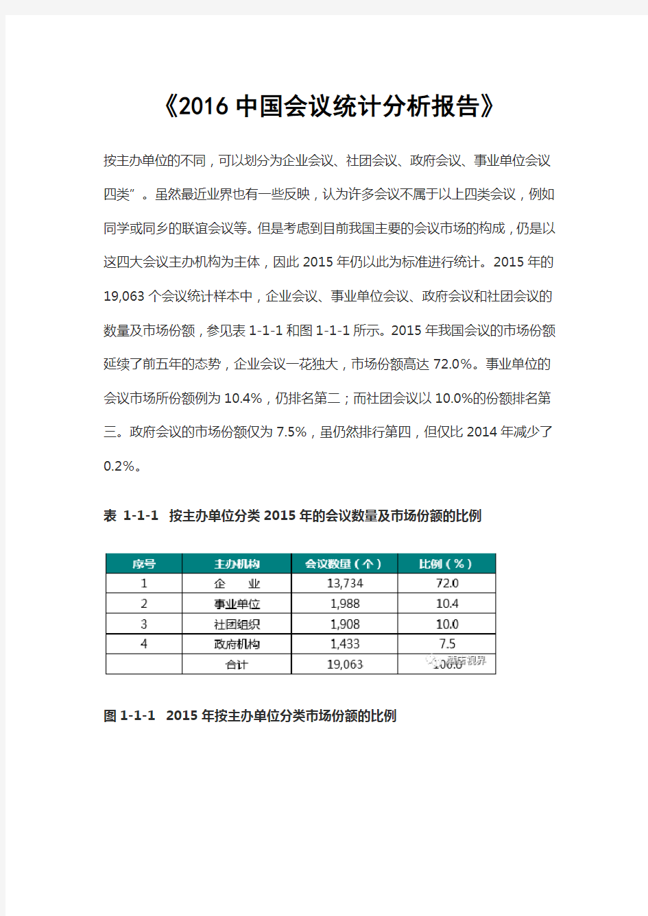 《2016中国会议统计分析报告》