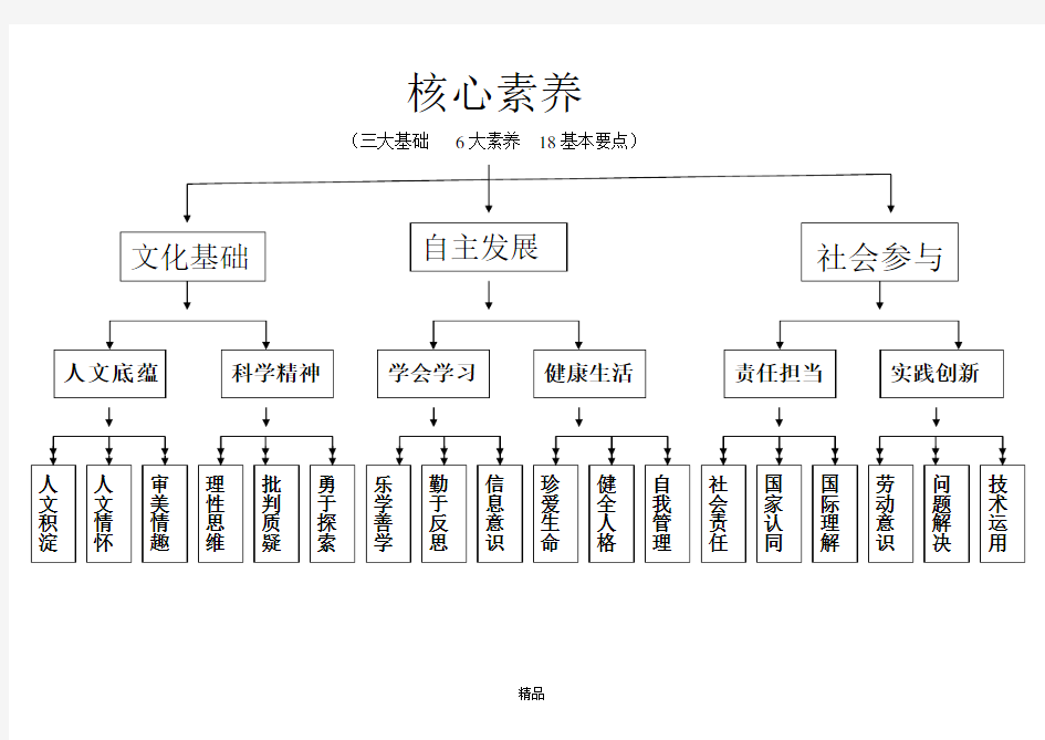 核心素养思维导图