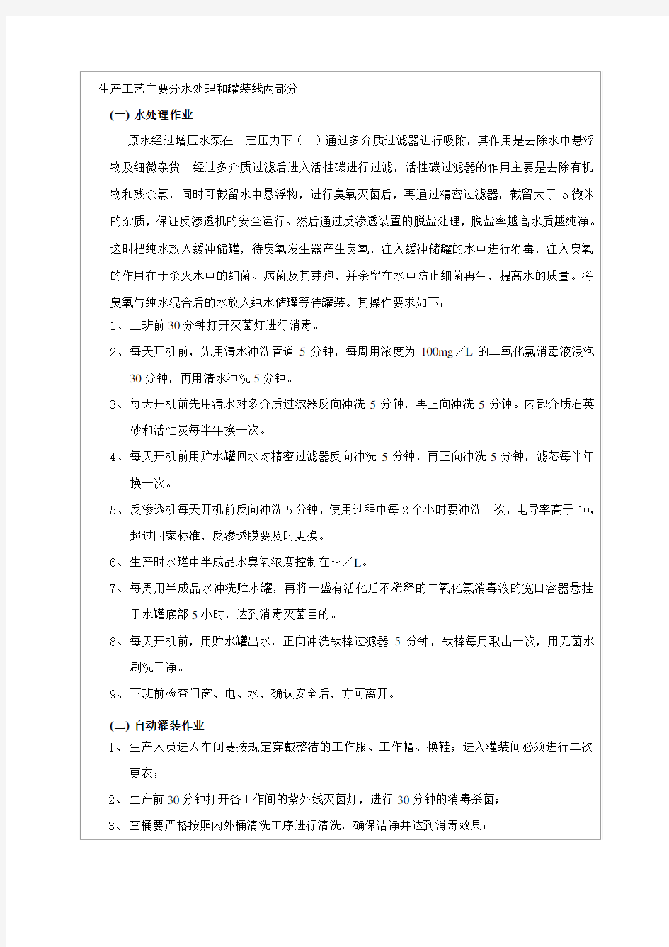 生产工艺文件汇编表格格式