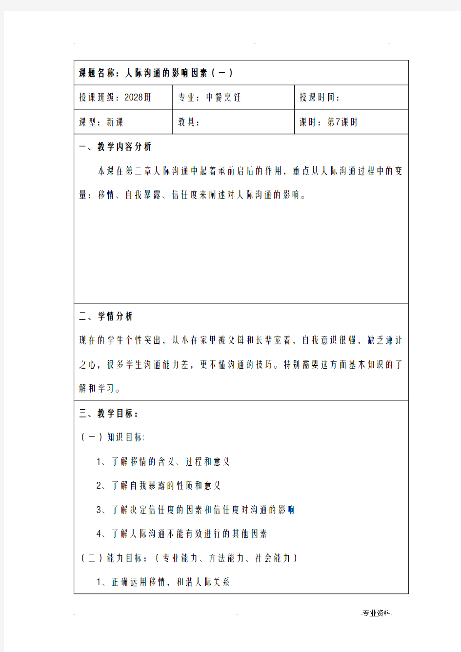 人际沟通的影响因素一