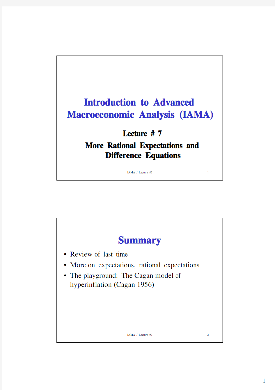 Ch07More Rational Expectations and Difference Equations(Michael C. Burda)
