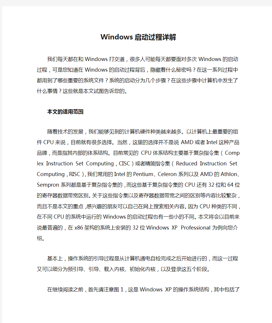 Windows启动过程详解