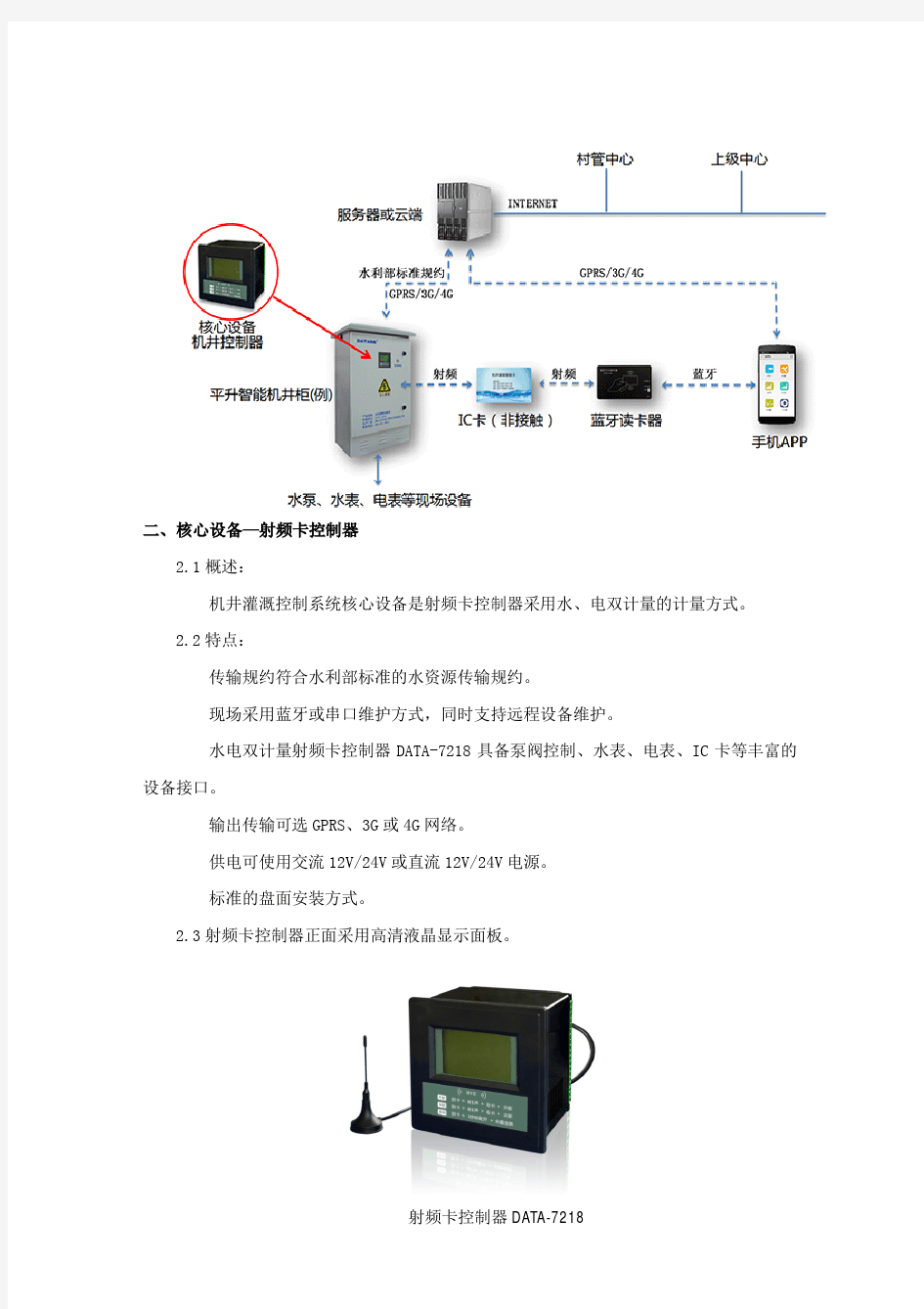 射频卡控制器、射频卡机井灌溉控制器