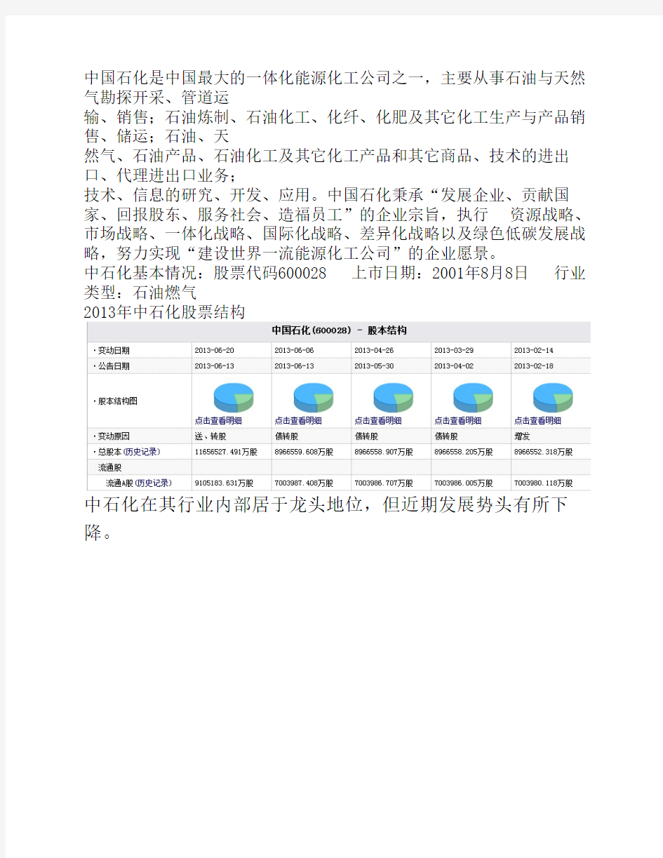 中石化企业分析 3