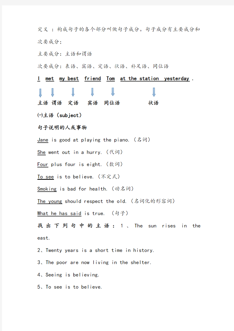 英语句子结构分析讲解