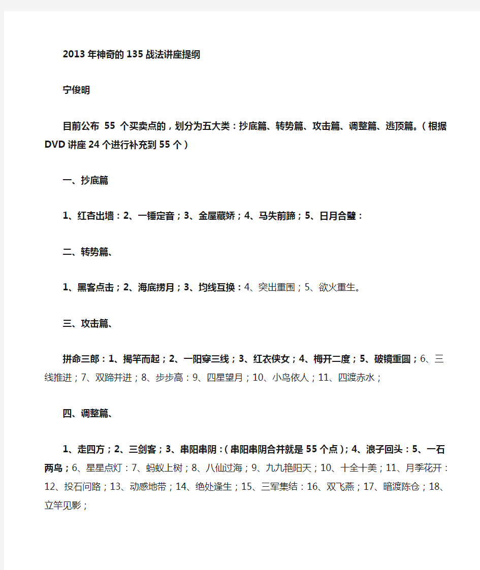 135战法55种方法图解(宁俊明版)