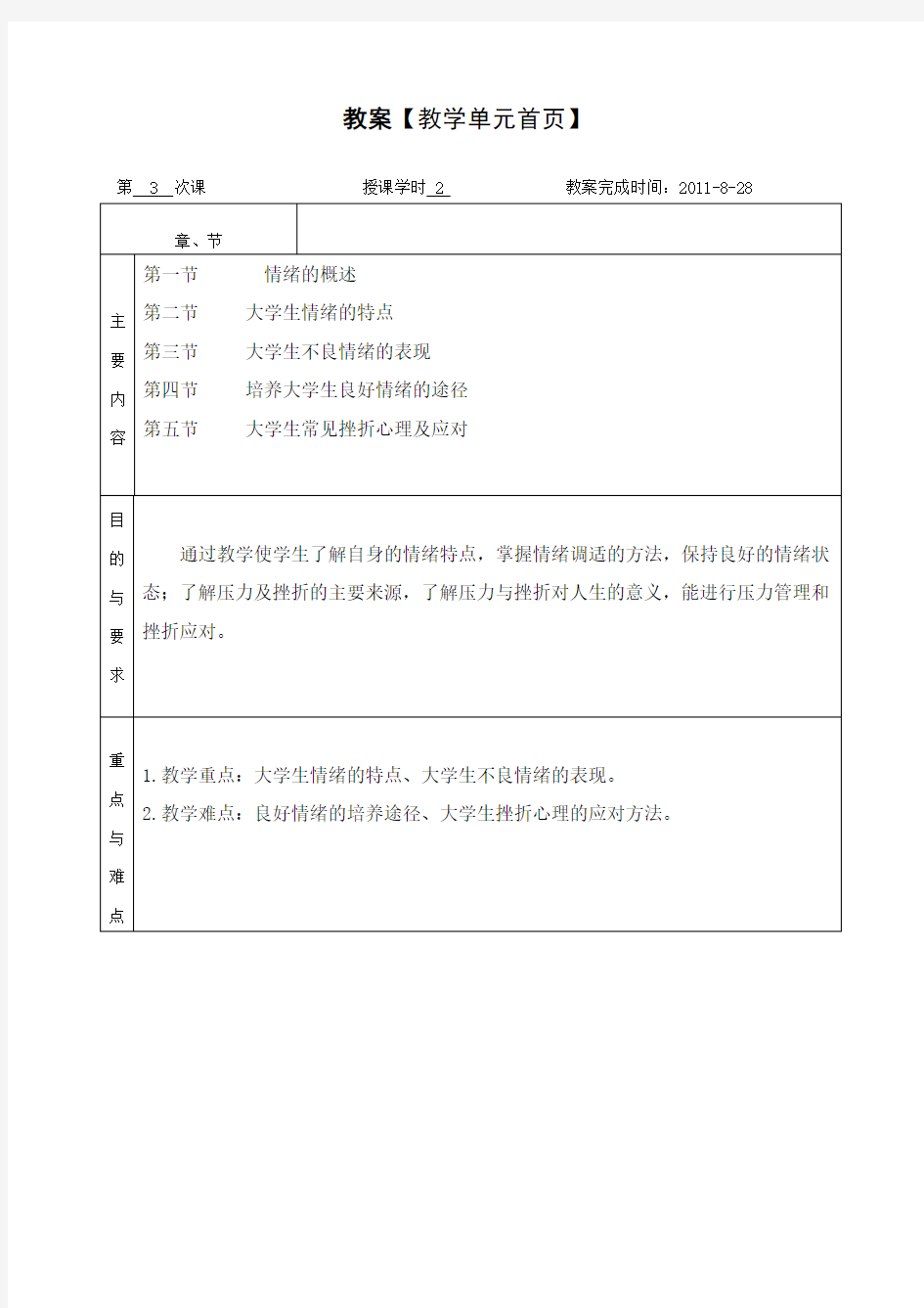 ——大学生心理健康教育之第三讲 情绪与大学生挫折、压力应对(王