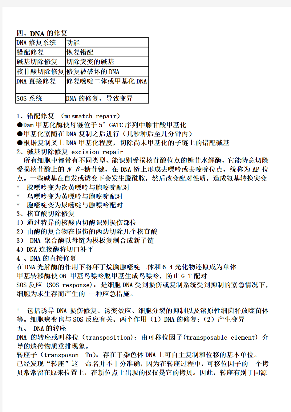 分子生物学课件重点整理__朱玉贤