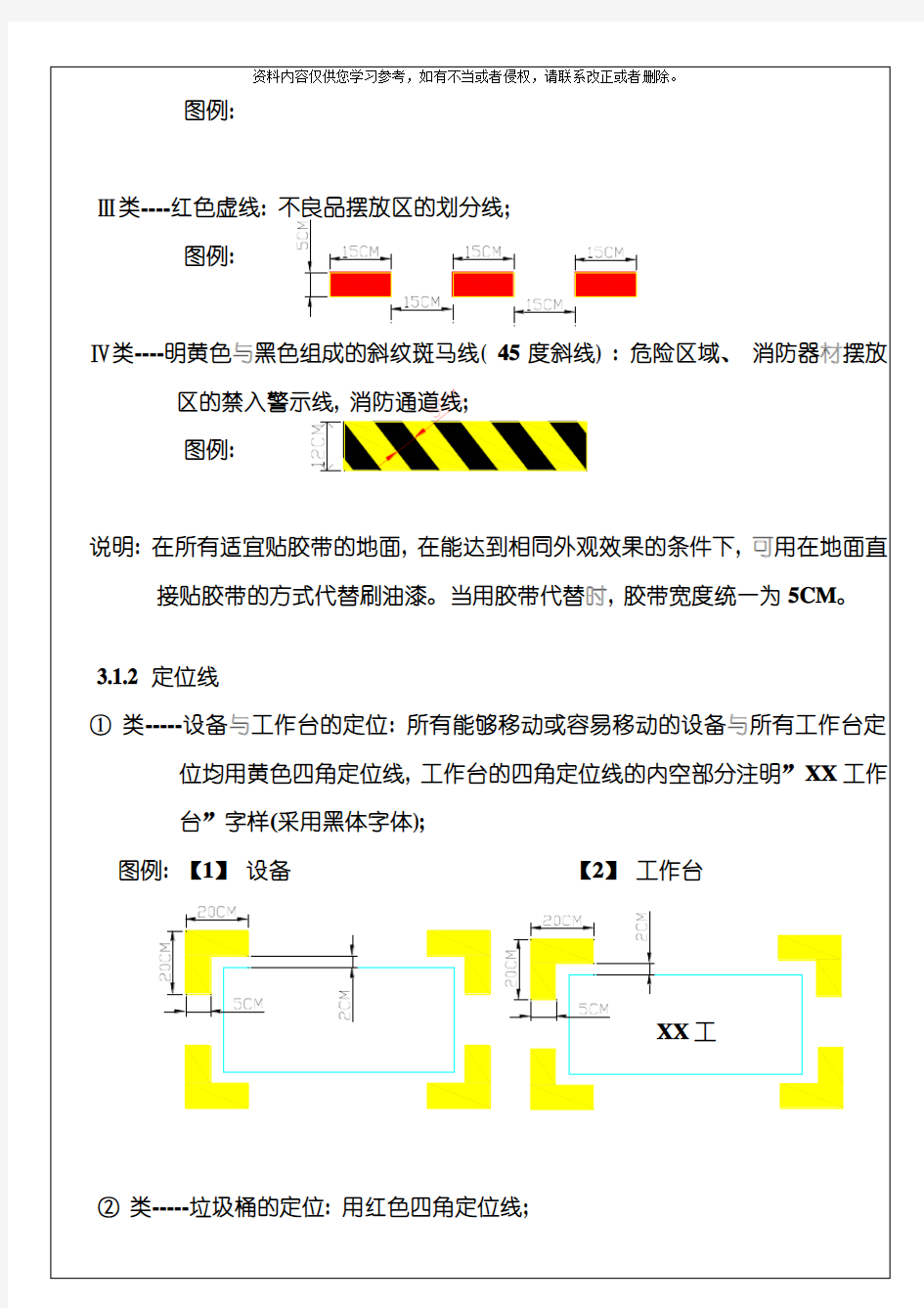 整理整顿执行标准模板