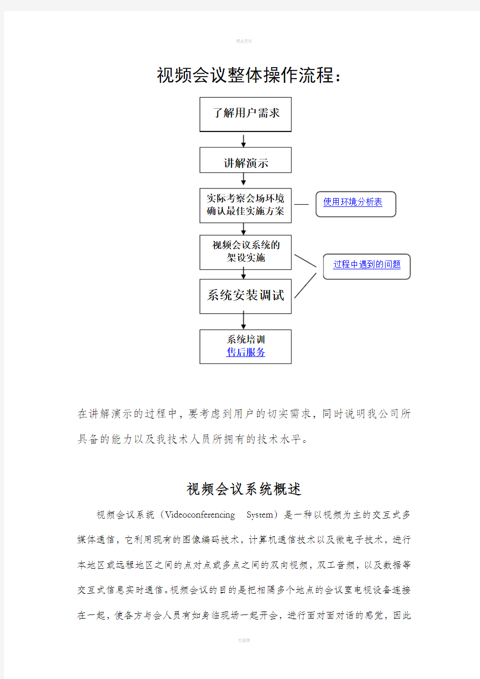 视频会议流程及简介汇总