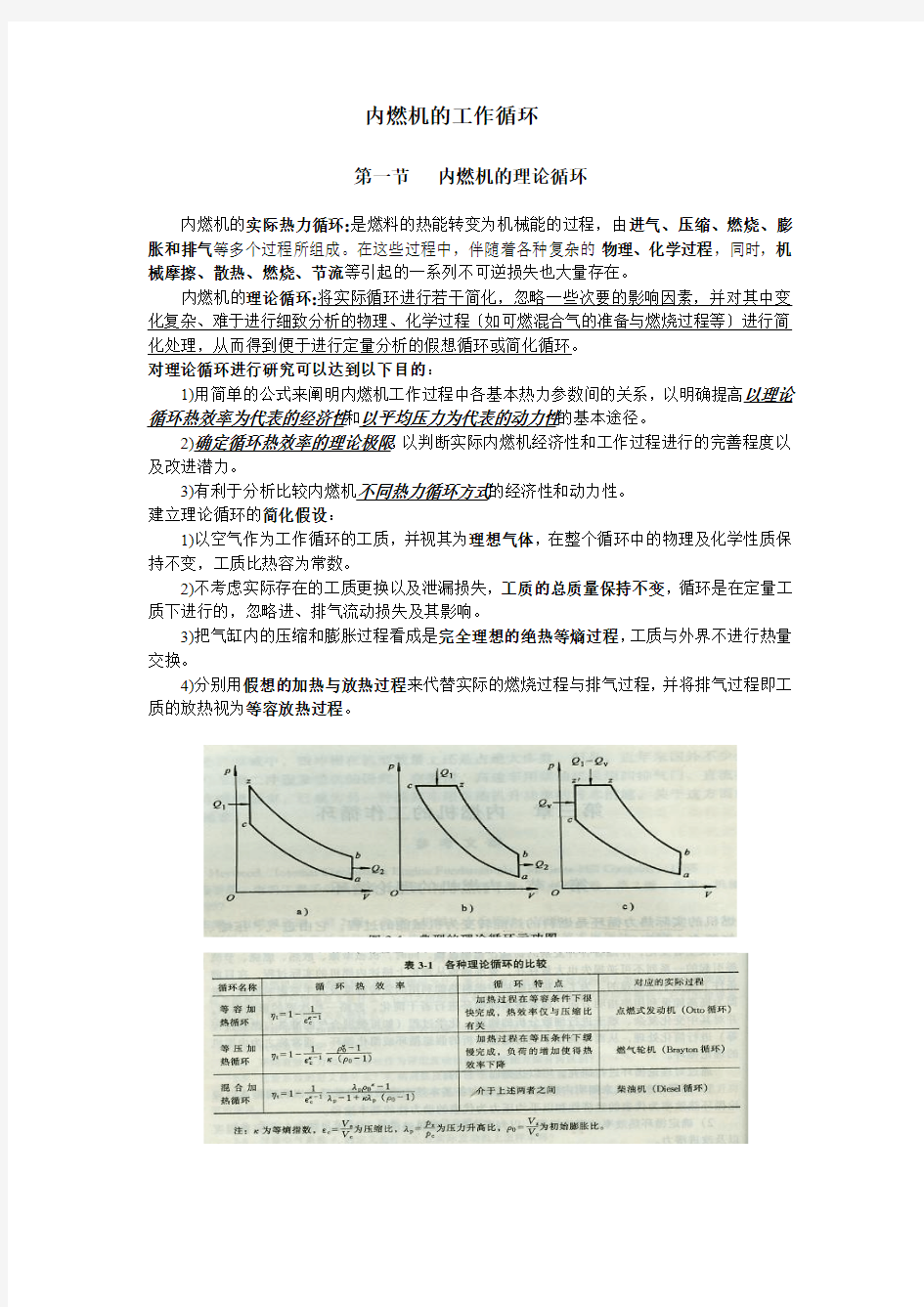 内燃机理论讲解