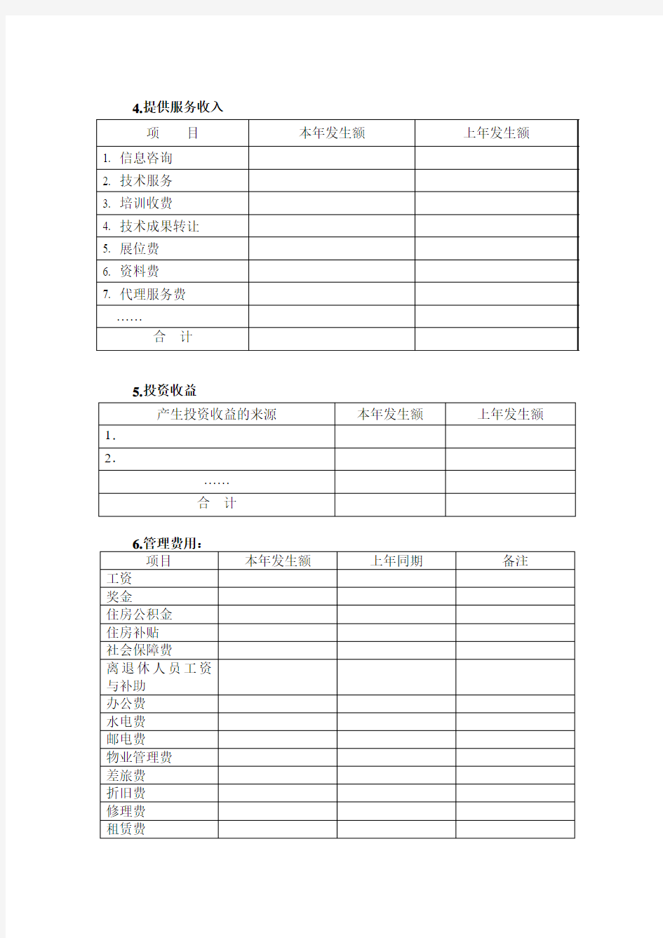 会计报表附注