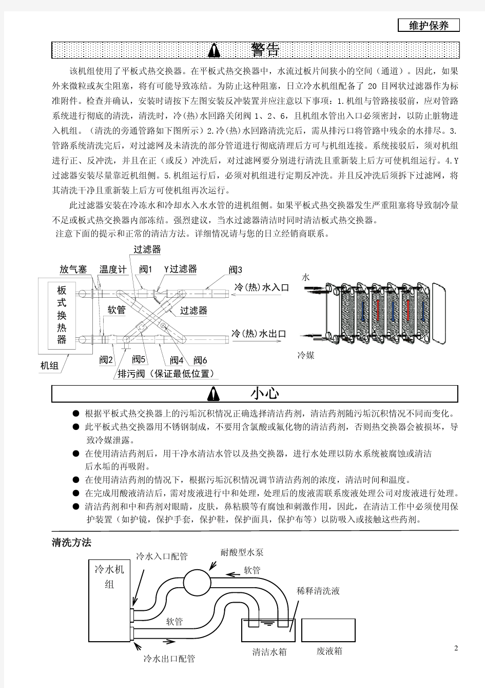 日立RCU型螺杆式冷水机组维护保养