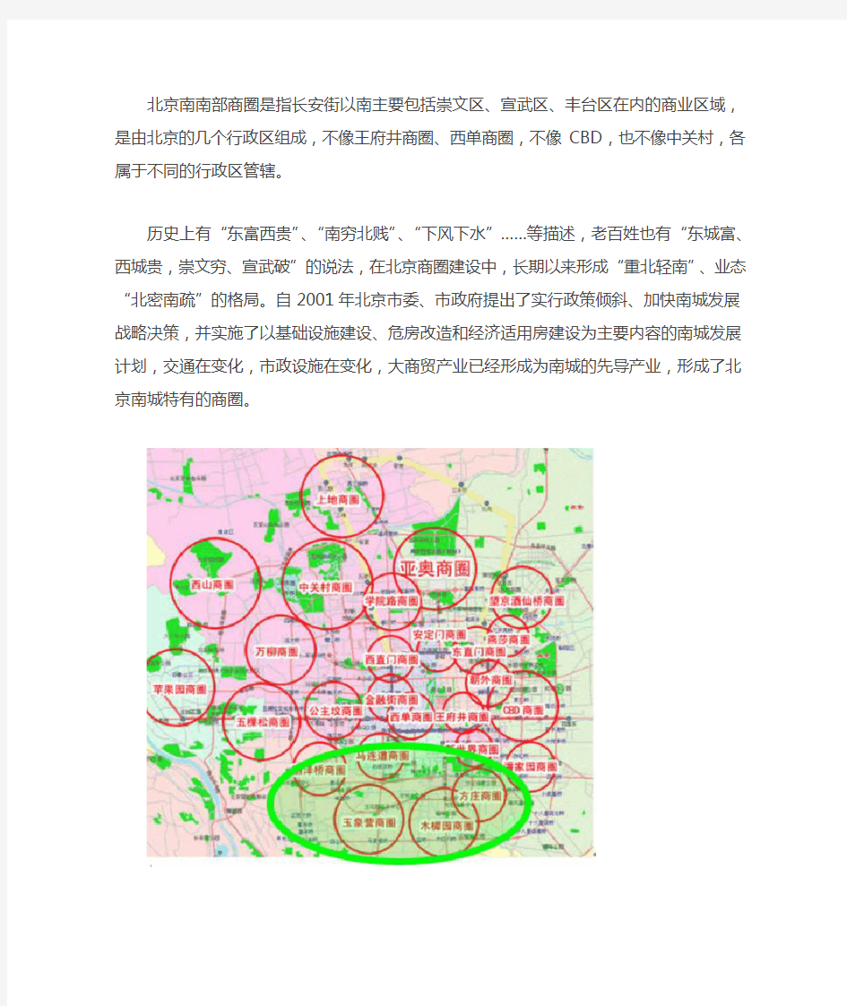北京南部商圈分析