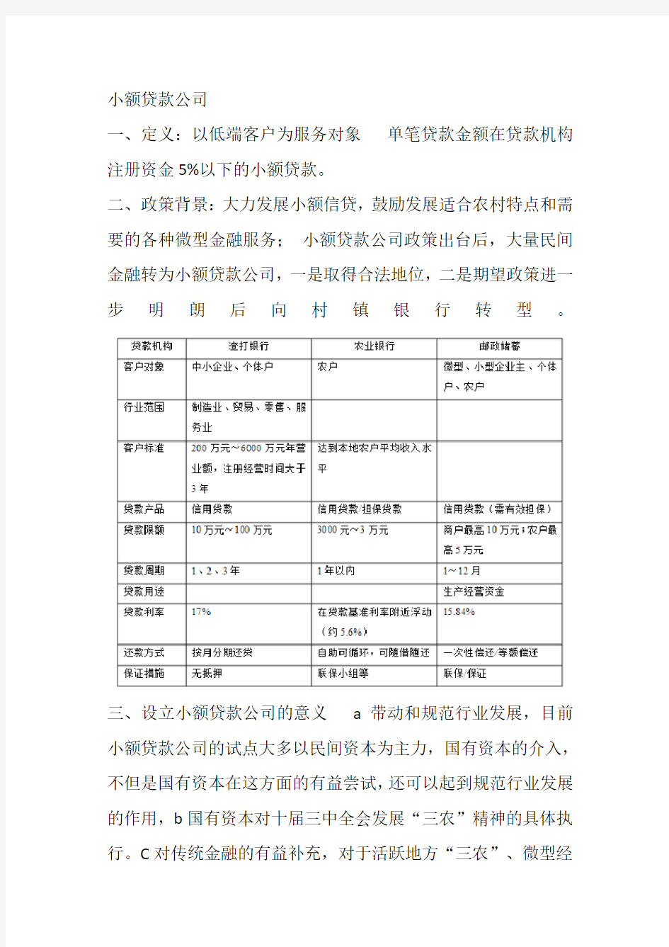 小额贷款公司运营及盈利分析c