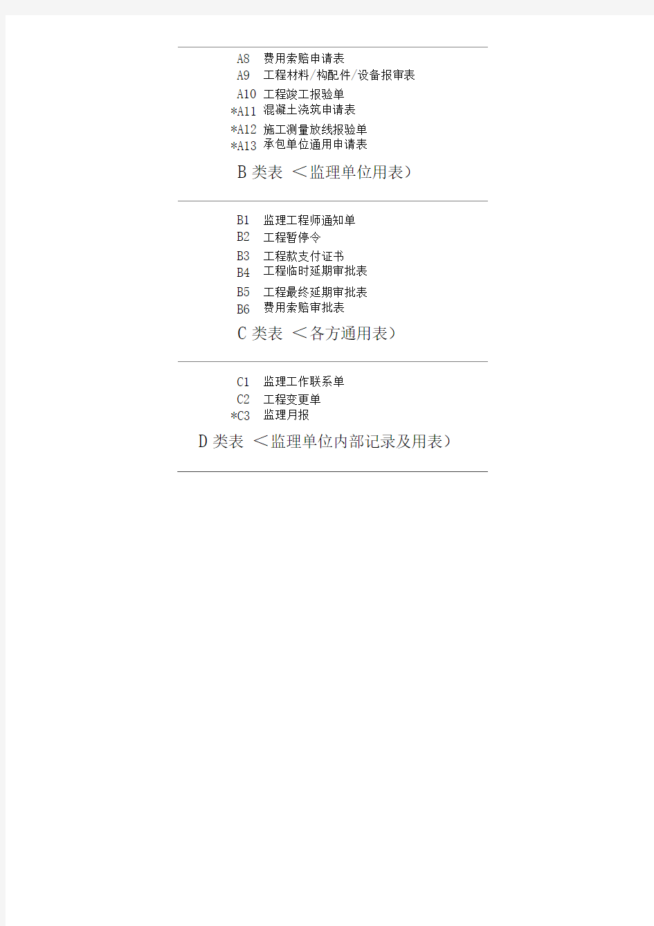 《武汉建设监理规范用表》(1)