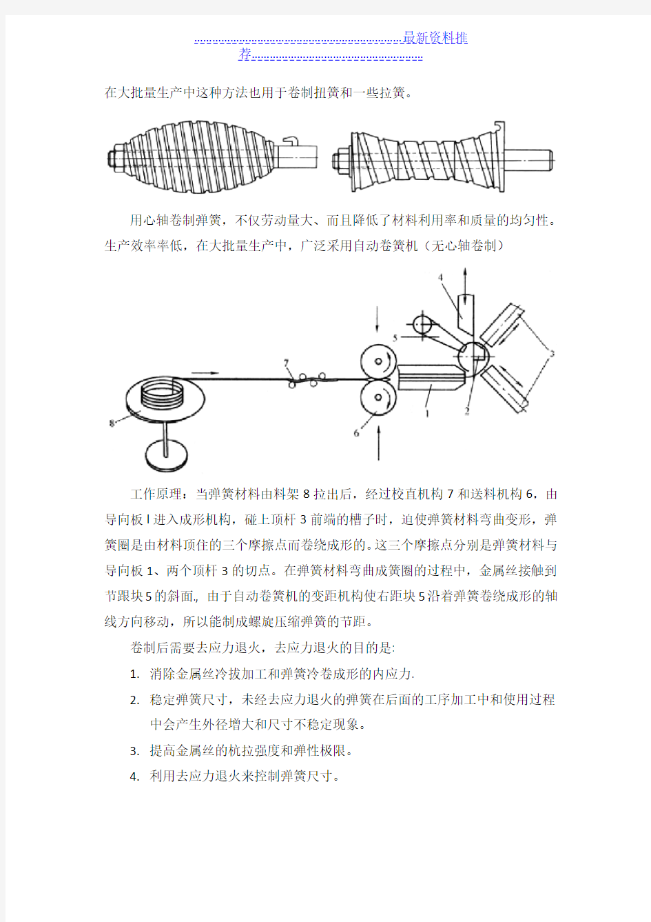 弹簧制造工艺