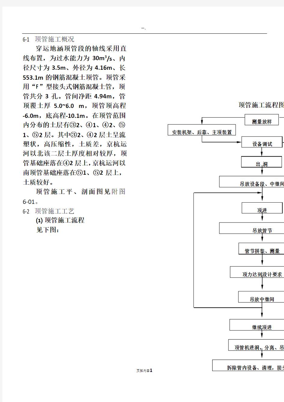 顶管施工方案说明书