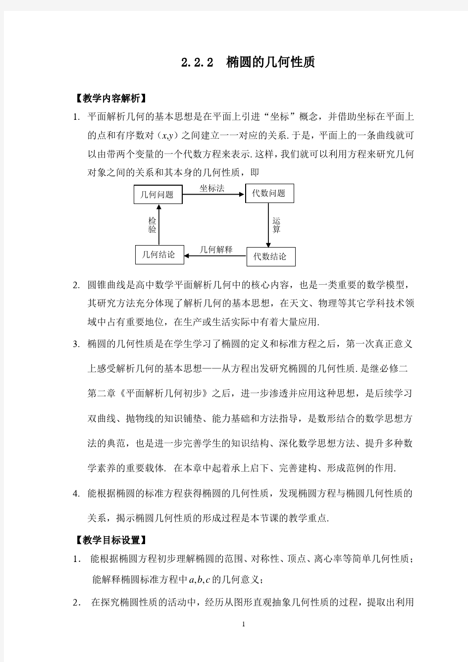 全国优质课-椭圆的几何性质