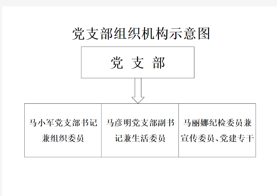 党支部组织机构示意图