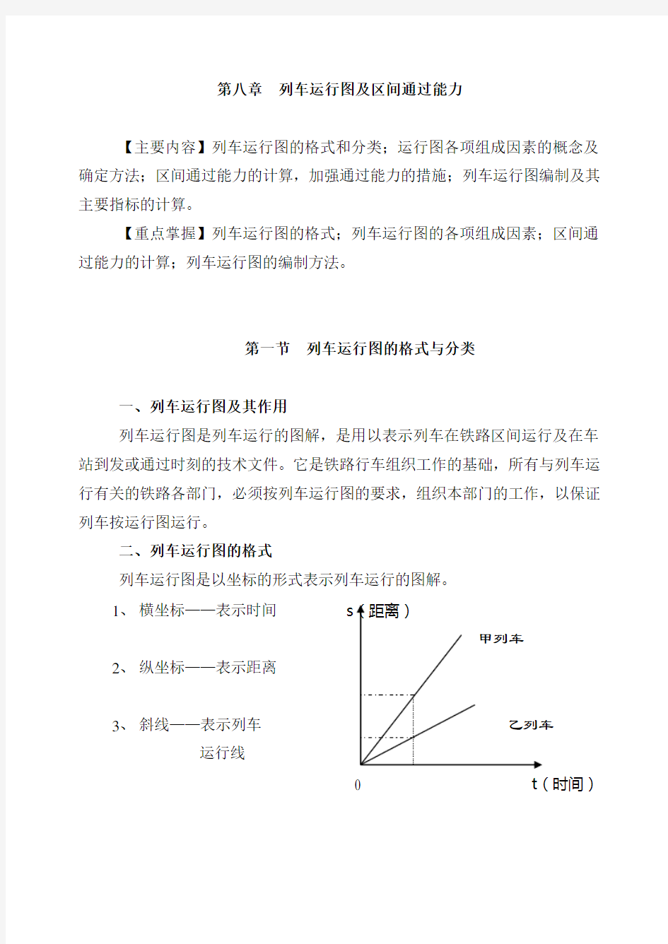 列车运行图区间通过能力